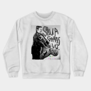 Monster Fight (black N white) Crewneck Sweatshirt